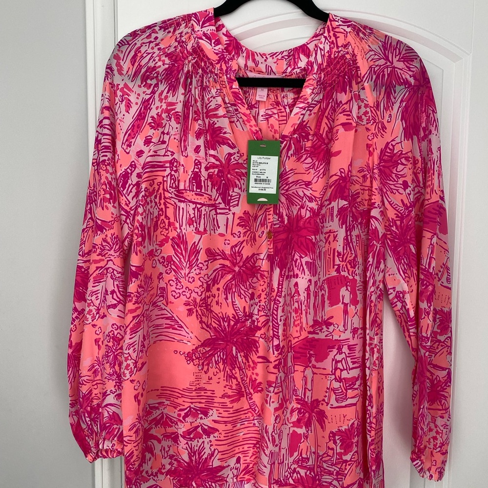 Pink Lilly Pulitzer Elsa Top M